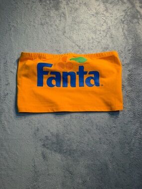 Coca-Cola Bright Orange Logo Tube Top